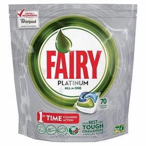 Fairy Platinum All In One Dishwasher Capsules 70 Caspsules