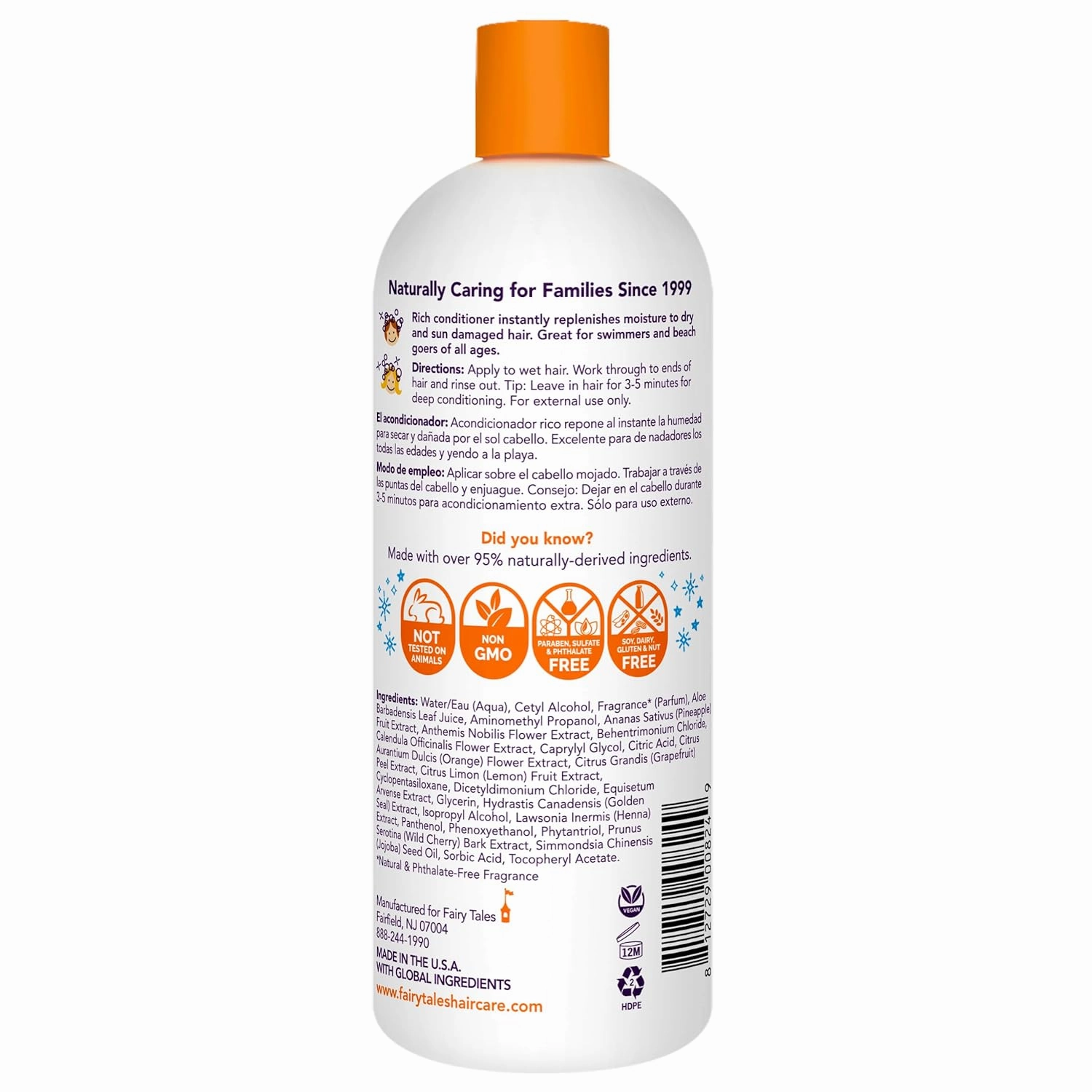 Fairy Tales Swimmer Conditioner for Kids - 32 oz | Made with Natural Ingredients in the USA | Replenish and Restore from Chlorine and Salt Damage | No Parabens, Sulfates, or Synthetic Dyes