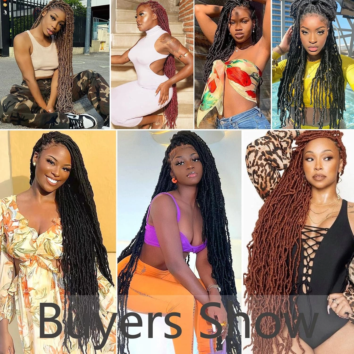 Faux Locs Crochet Hair Soft Locs 26 Inch 7 Packs Long Crochet Locs For Natural Butterfly Locs Crochet Hair For Women Goddess Locs Synthetic Pre looped Crochet Braids (26 Inch (Pack of 7), 27#)