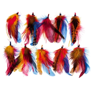 Feather Extension Blue McCaw (Pack of 10) by A Creative Collection