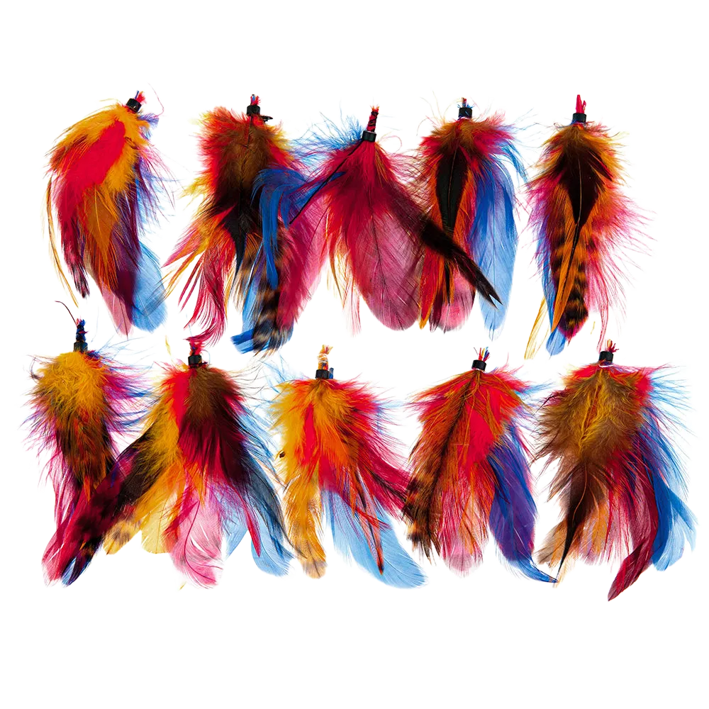 Feather Extension Blue McCaw (Pack of 10) by A Creative Collection