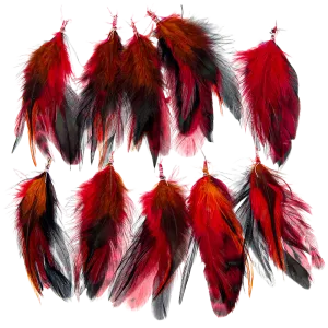 Feather Extension Flame (Pack of 10) by A Creative Collection