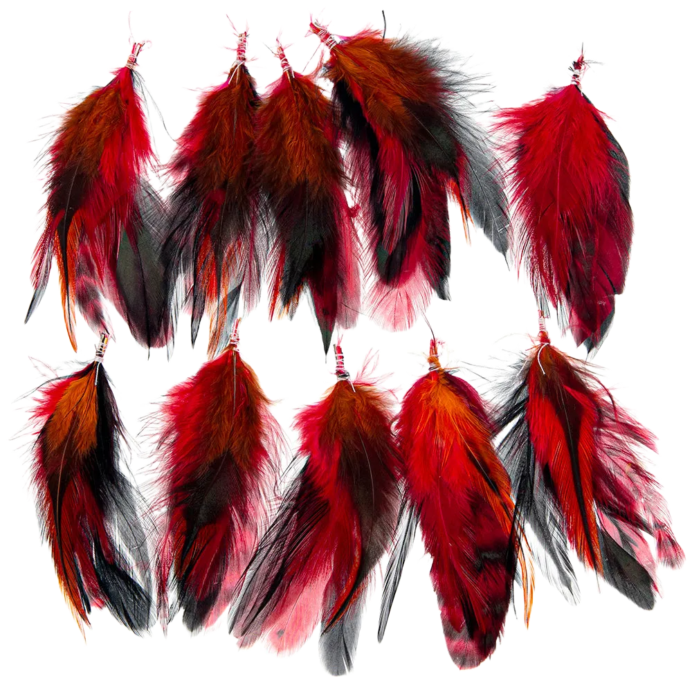 Feather Extension Flame (Pack of 10) by A Creative Collection