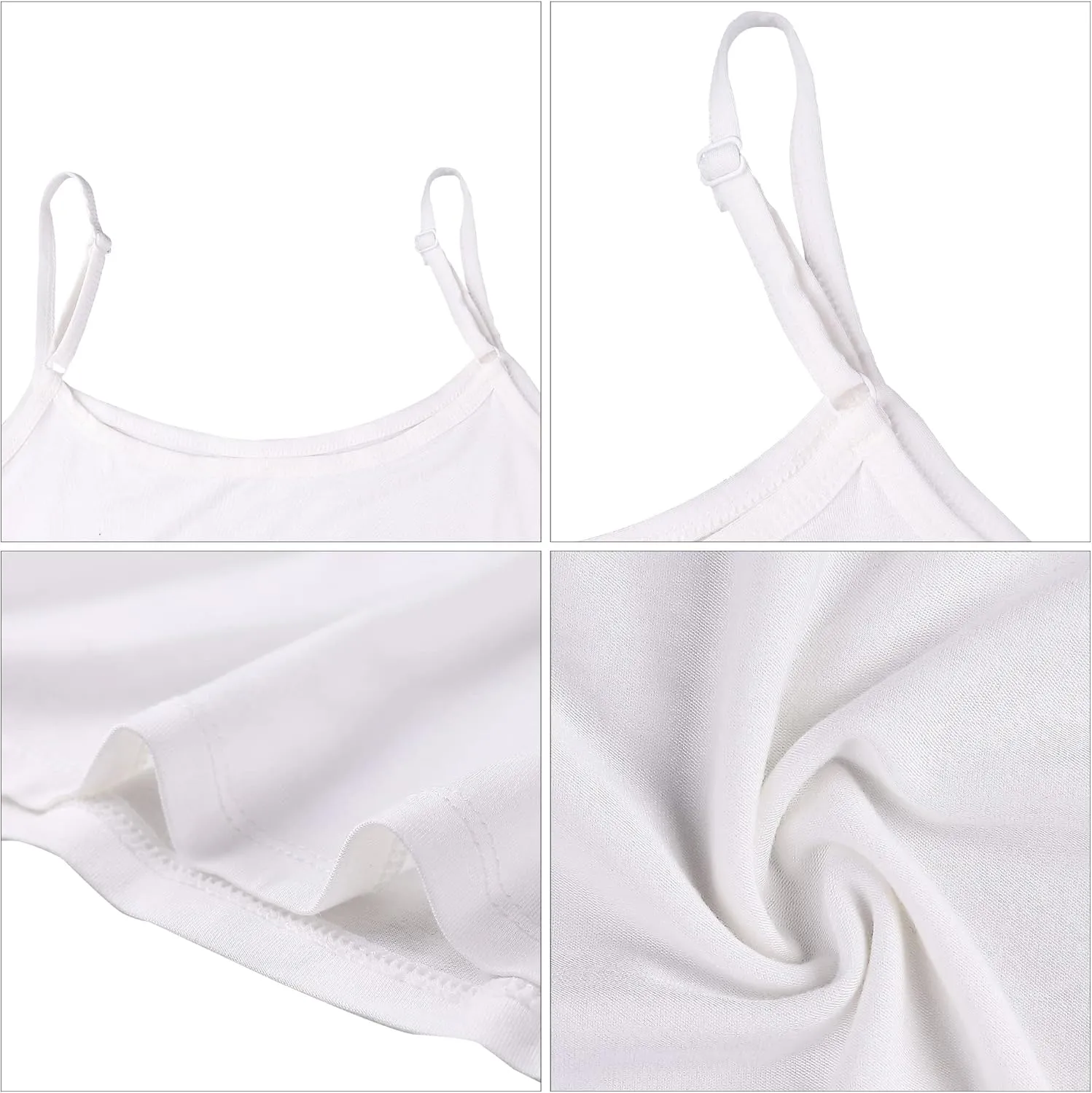 FEOYA Women Full Slip for Under Dress Adjustable Spaghetti Strap Cami Dress Nightgown Chemise
