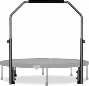 Fitness Rebounder Handle Bar Accessory for 40" Round Mini Trampoline with Foam Handle, Fitness Trampoline Handle Bar Fit for Straight Leg Within 2.5CM/0.98IN Dia (Trampoline Not Included)