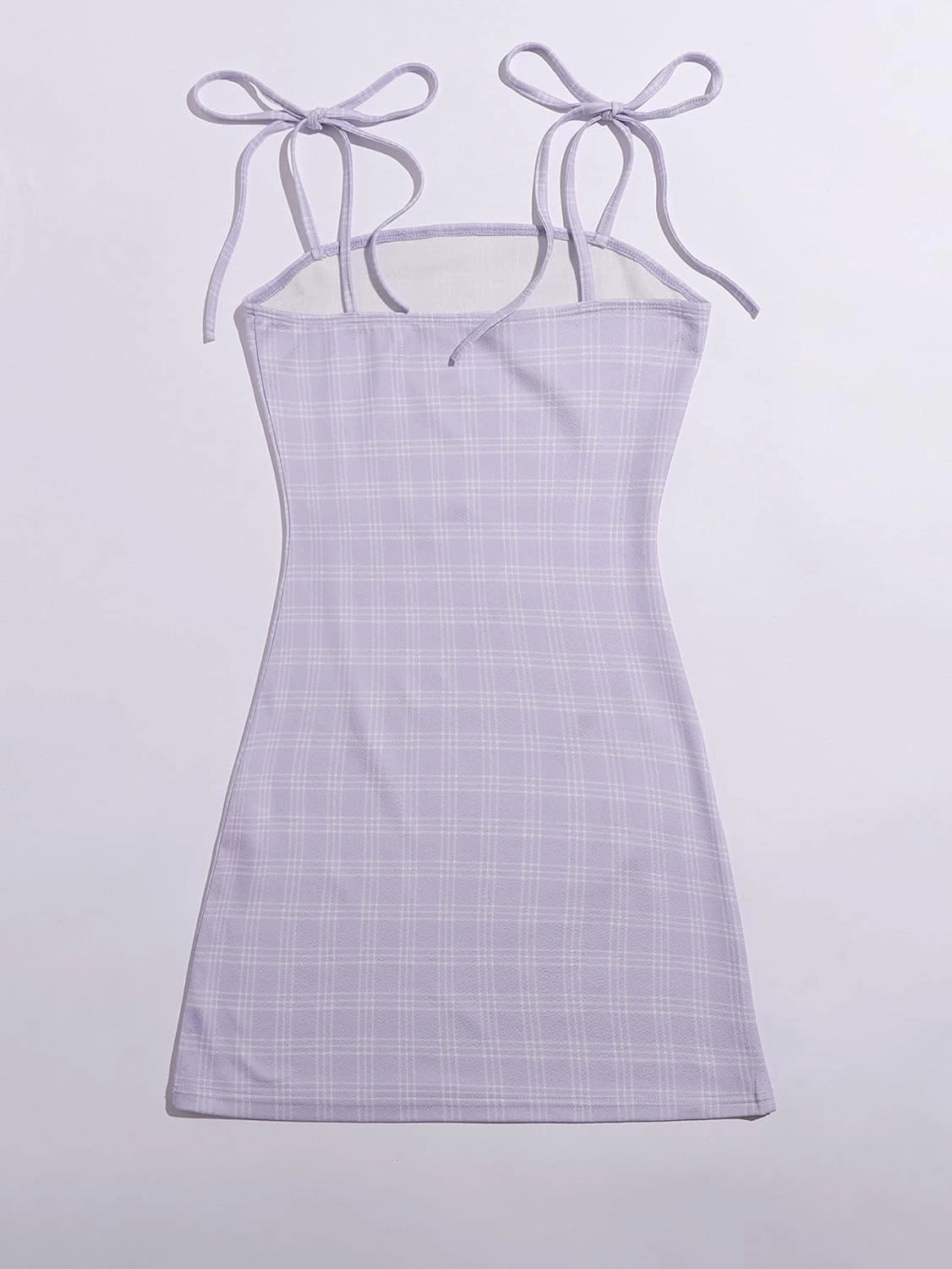 Floerns Women's Plaid Print Mini Cami Bodycon Dress