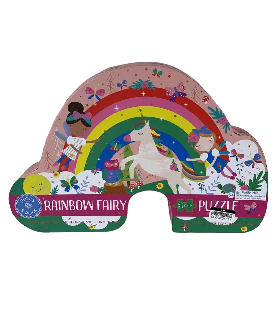 Floss And Rock Rainbow Fairy Jigsaw Puzzle 80 Pieces