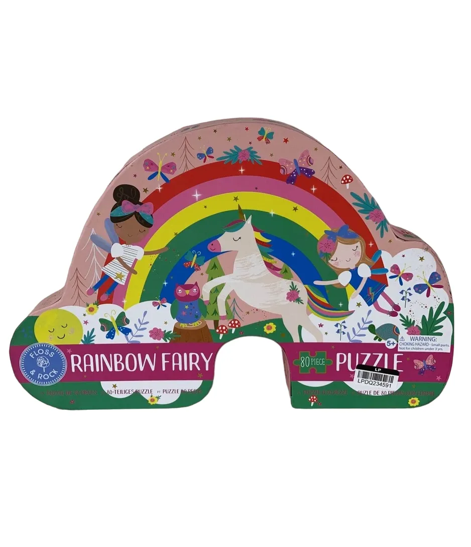 Floss And Rock Rainbow Fairy Jigsaw Puzzle 80 Pieces