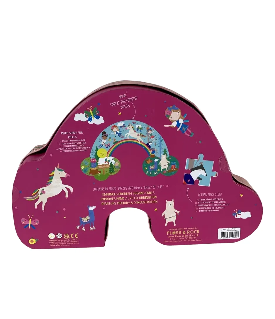 Floss And Rock Rainbow Fairy Jigsaw Puzzle 80 Pieces