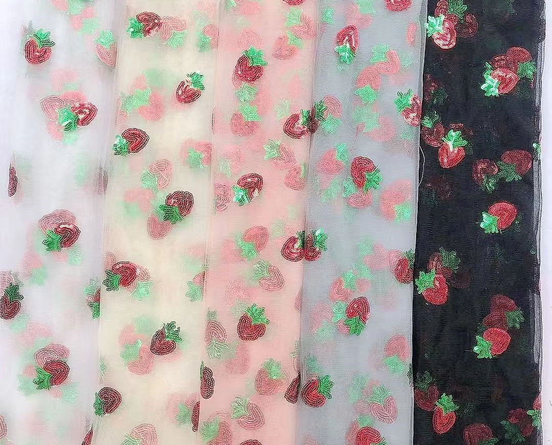 Fluffy Pink Flower Girl Dress - Sparkly Strawberry Baby Dress, Fluffy 1st Birthday Girl Evening Dress