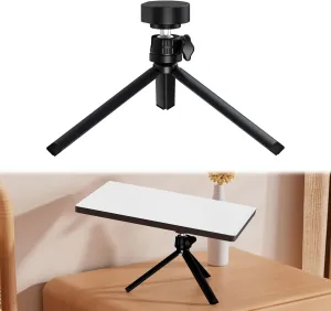 for Starlink Mini Tripod Stand with Ball Head and Pipe Adapter, Angle Adjustable Desktop Tabletop Tripod Stand for Starlink Mini, Extra Large Opening Area, Low Profile Design