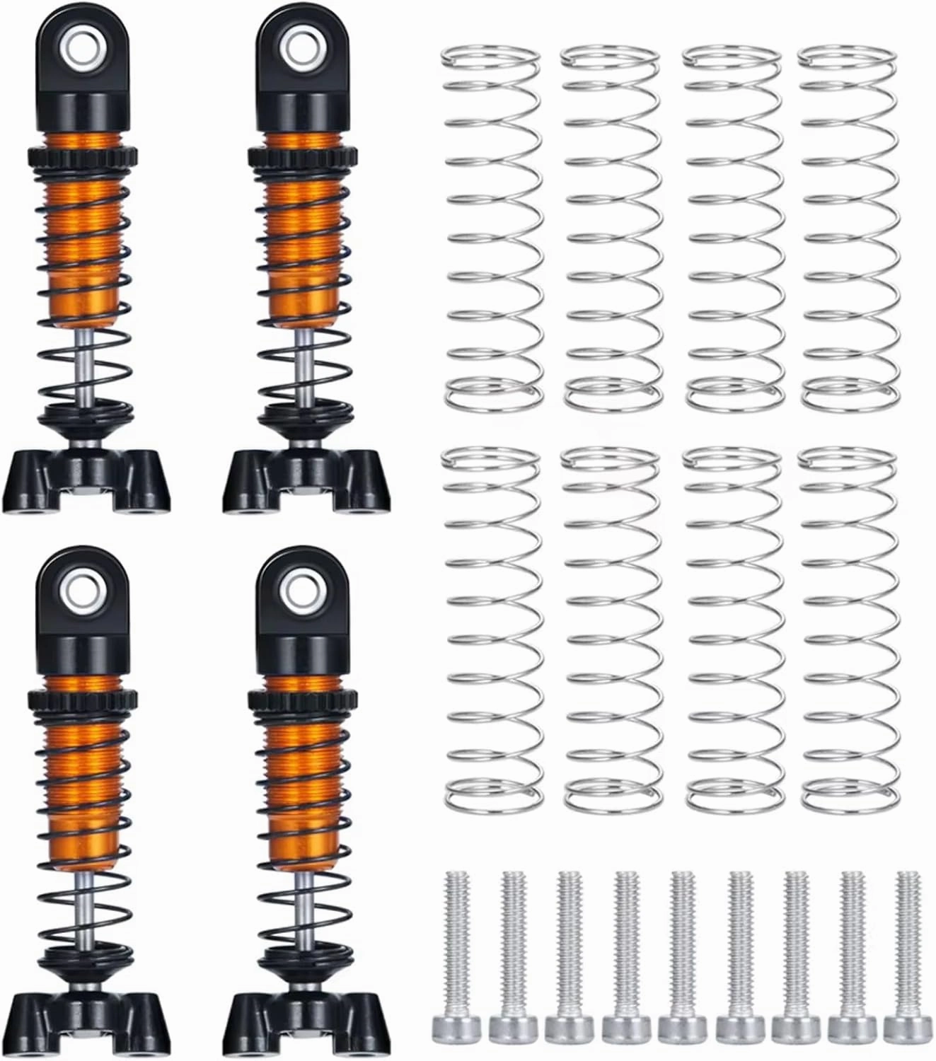 for Kyosho for Jimny 1/18 for Mini-Z 4×4 for Wrangler for Hilux 1/24 37mm Metal Adjustable Shock Absorber Damper Suspension RC Car Parts