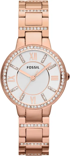 Fossil Women's Virginia Quartz Stainless Steel Three-Hand Watch