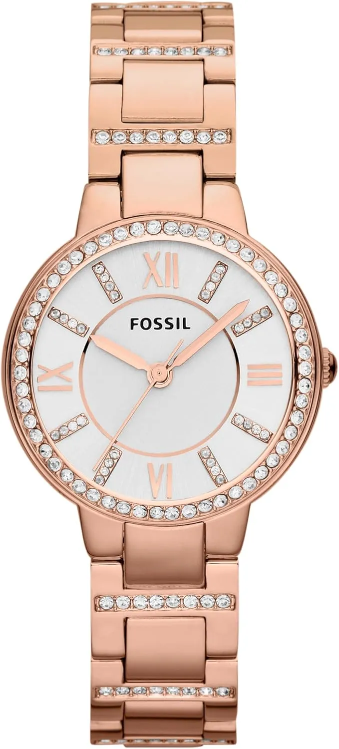 Fossil Women's Virginia Quartz Stainless Steel Three-Hand Watch