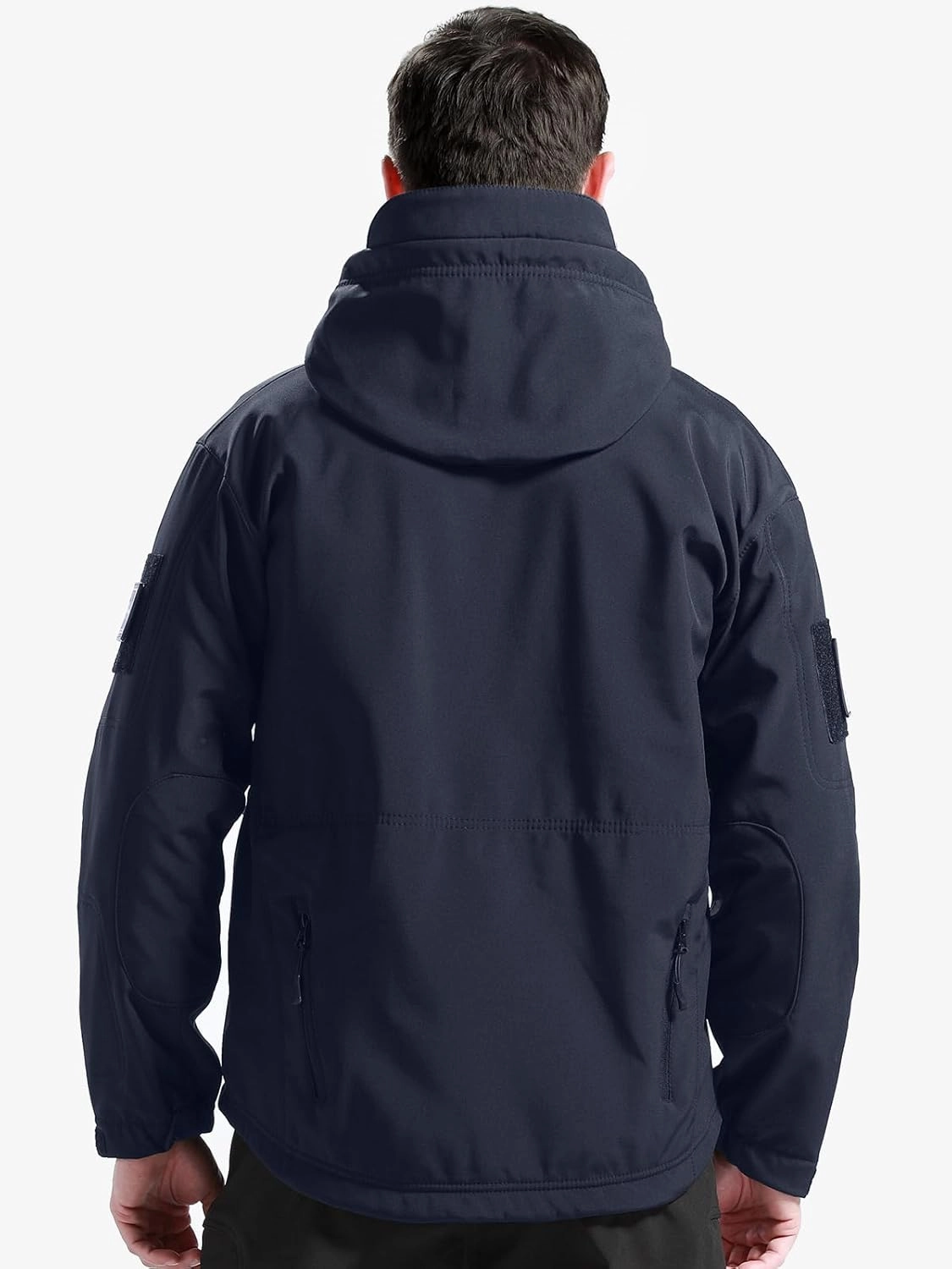 FREE SOLDIER Men's Outdoor Waterproof Soft Shell Hooded Military Tactical Jacket