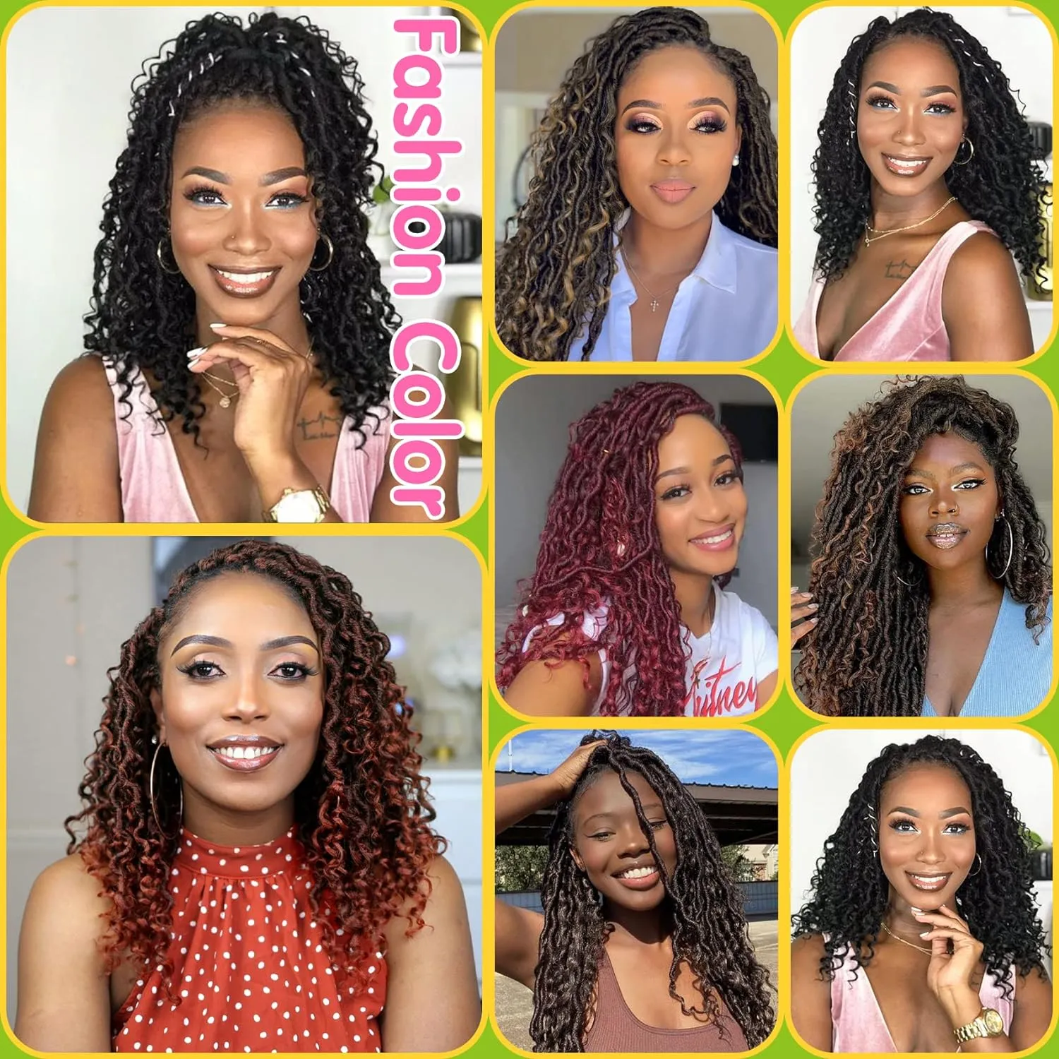 Fulcrum Goddess Locs Crochet Hair 12 Inch, 8 Packs New Faux Locs Crochet Hair for Black Women, Crochet locs with Curly Ends (12Inch (Pack of 8), 1#)