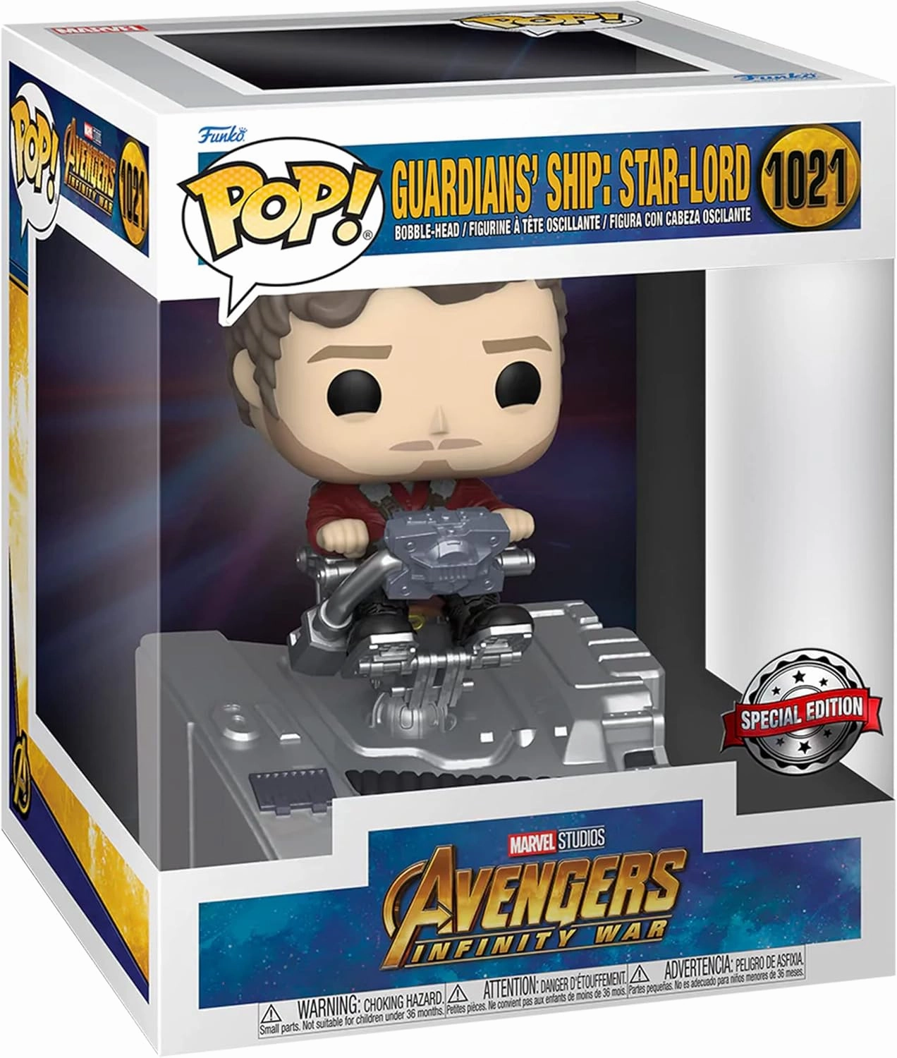 Funko Guardians' Ship: Star-Lord Deluxe Special Edition Pop! Vinyl Figure #216 - Official Marvel Avengers Infinity War Collectible