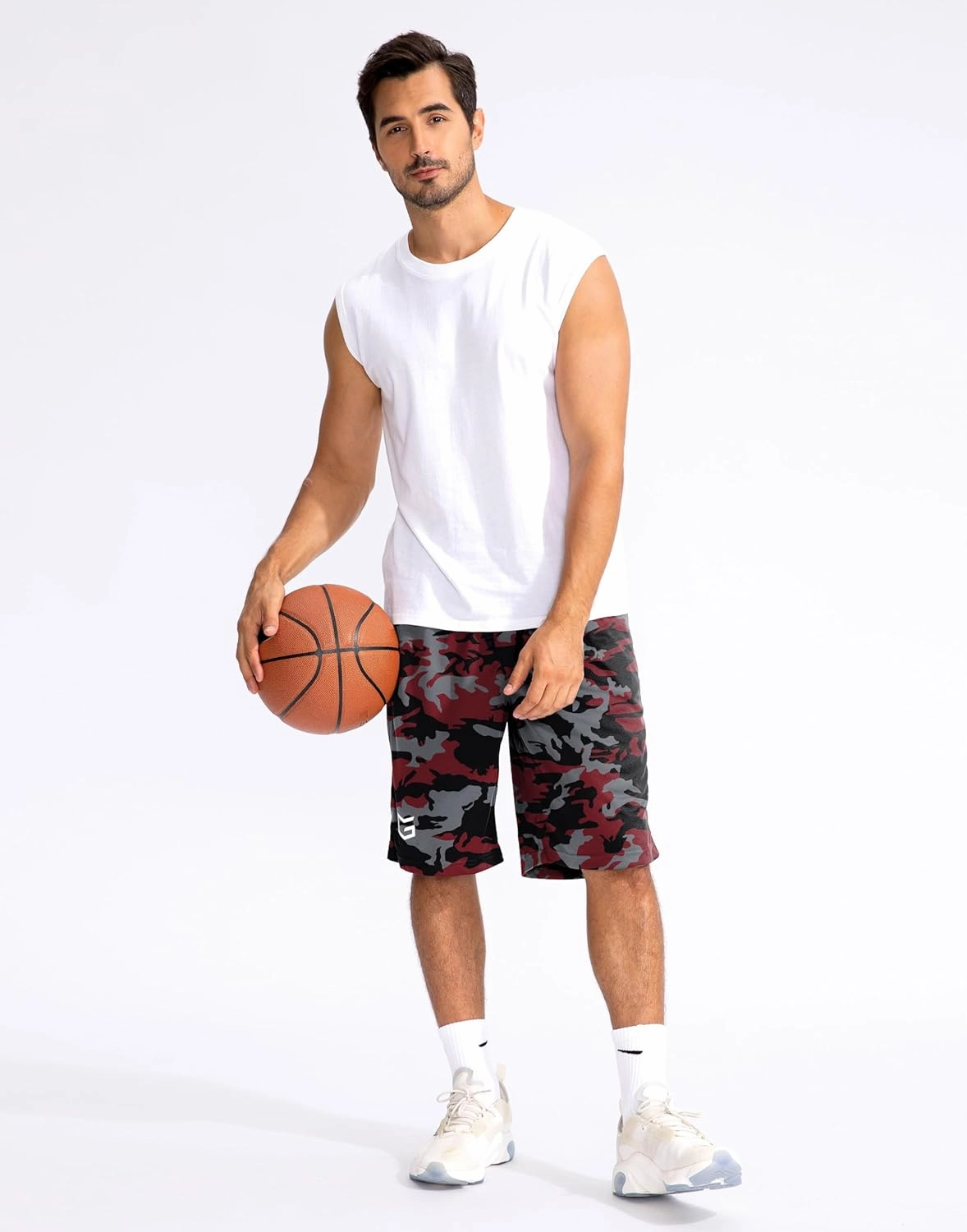 G Gradual Men's Basketball Shorts with Zipper Pockets Lightweight Quick Dry 11" Long Shorts for Men Athletic Gym