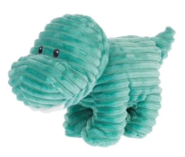 Ganz Rumples Dino with Rattle Toy, 8-inch Length, Blue