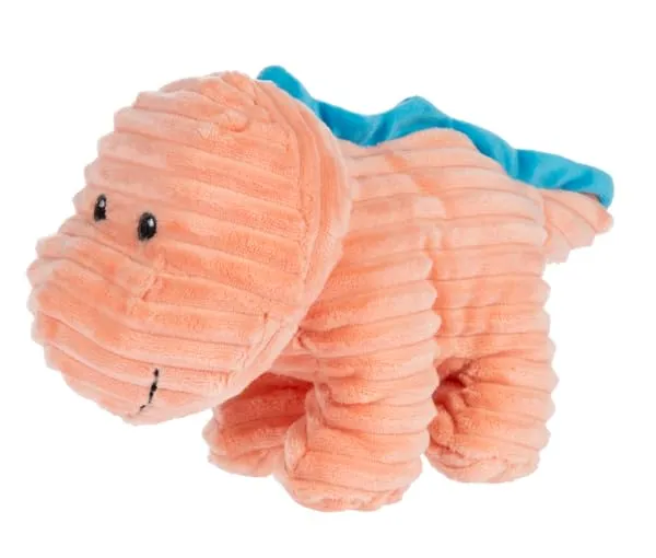 Ganz Rumples Dino with Rattle Toy, 8-inch Length, Orange