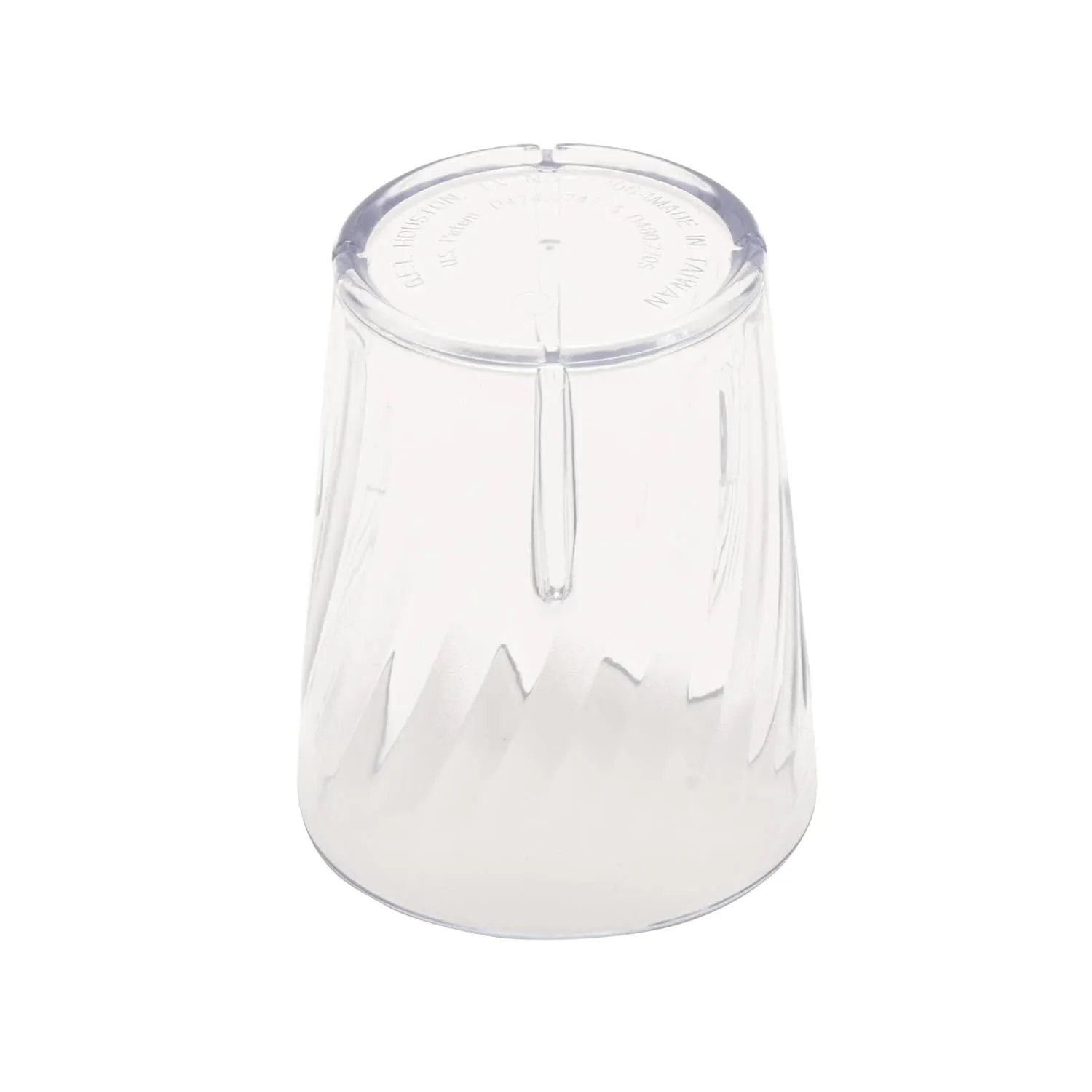 G.E.T. Vintage Swirl Unbreakable Restaurant Tumblers (Set of 12) 6 Ounce Clear | for Restaurants and Home, Dishwasher Safe, BPA Free