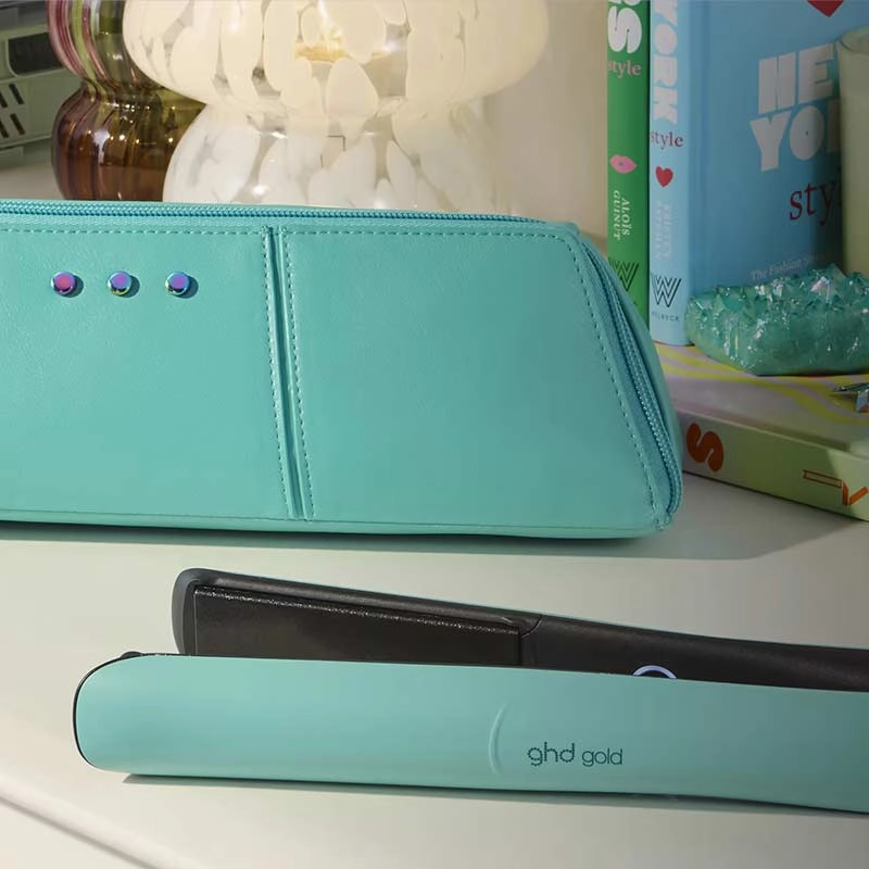 ghd Futurescape Limited Edition Gold Hair Straightener in Mystic Aqua