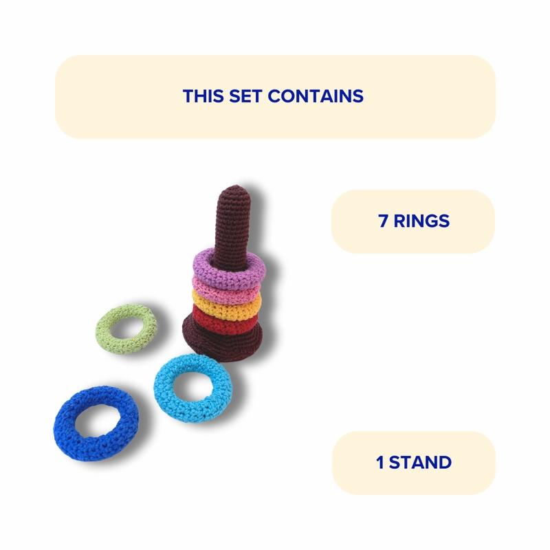 Giraffe Soft Stacking Rings (8 Months-2 Years)