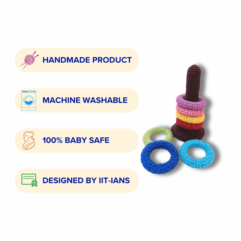 Giraffe Soft Stacking Rings (8 Months-2 Years)