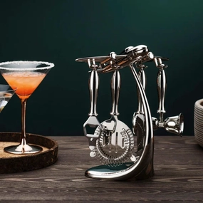 Godinger Arwood Airplane Bar Tool Set