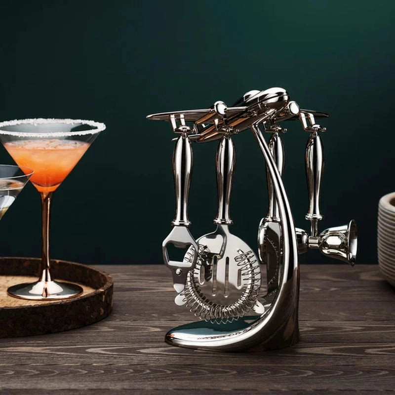 Godinger Arwood Airplane Bar Tool Set
