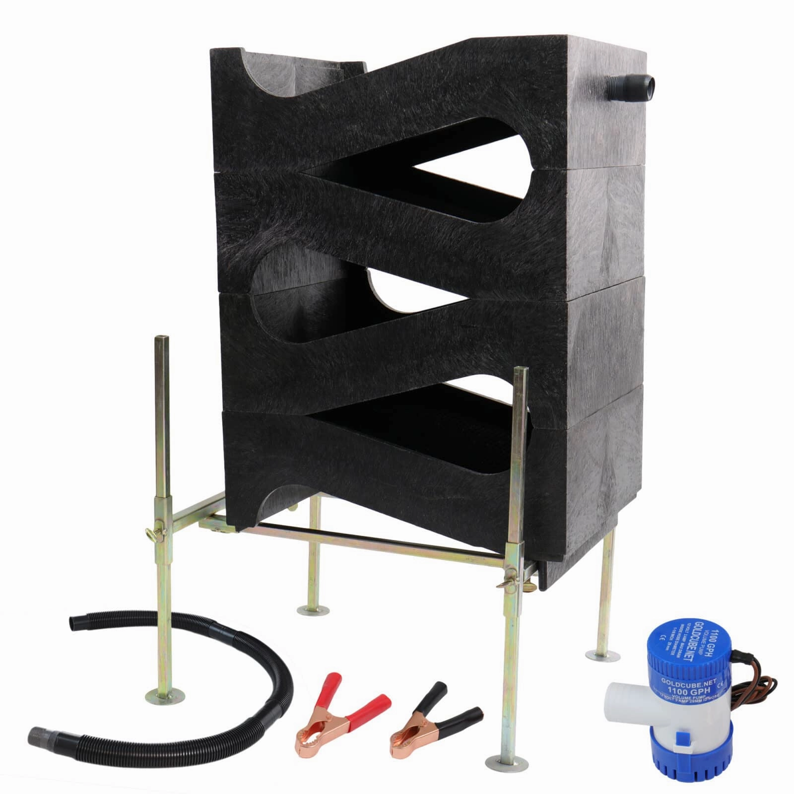 Gold Cube 4 Stack Deluxe Kit with Anodized Gold Banker & 120 Volt Power Supply