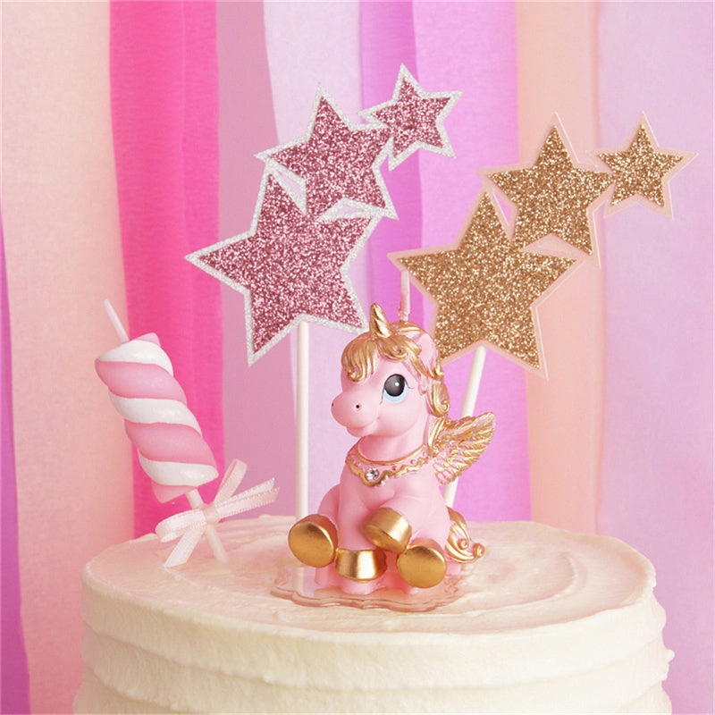 Golden Unicorn Candle