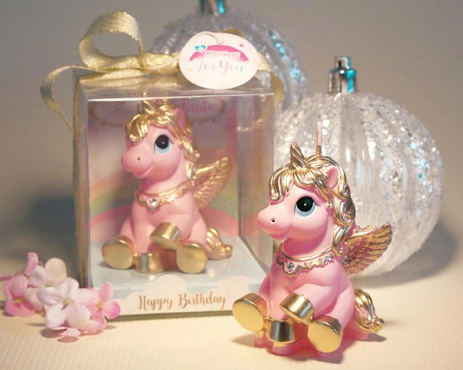 Golden Unicorn Candle