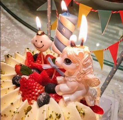 Golden Unicorn Candle