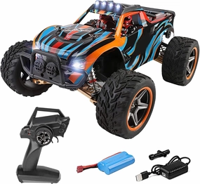 GoolRC WLtoys 104009 RC Truck, 1:10 Scale 4WD Off-Road Car, 2.4GHz 45KM/H High Speed, All Terrains Electric Toy Vehicle for Kids and Adults