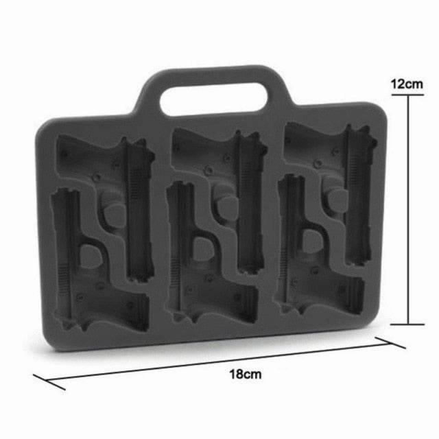 Gothic Skull Ice Cube Tray - 3D Halloween Party Mold