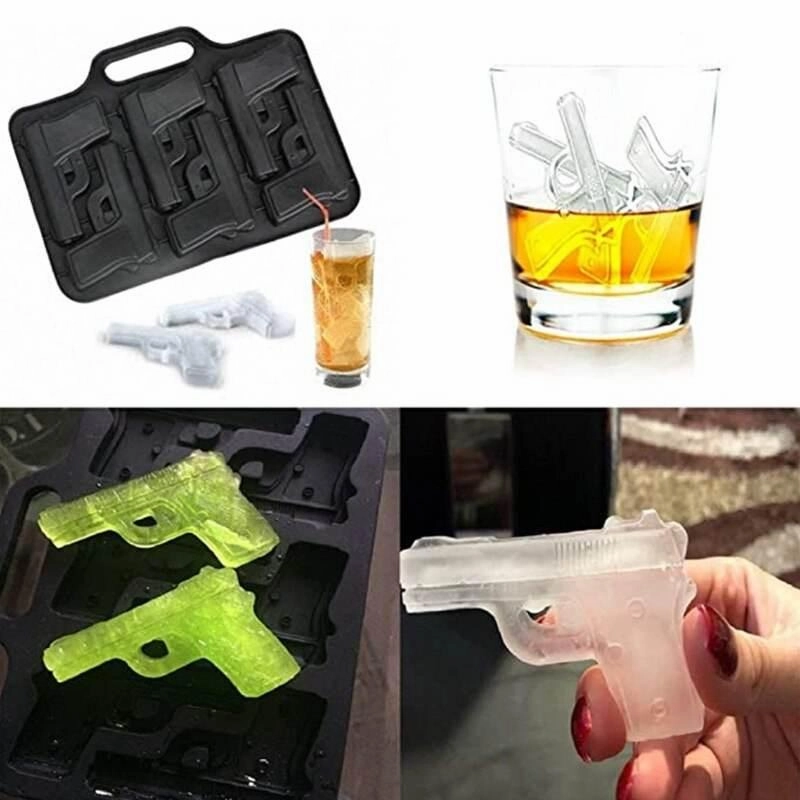 Gothic Skull Ice Cube Tray - 3D Halloween Party Mold