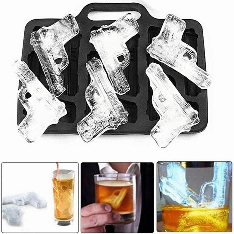 Gothic Skull Ice Cube Tray - 3D Halloween Party Mold