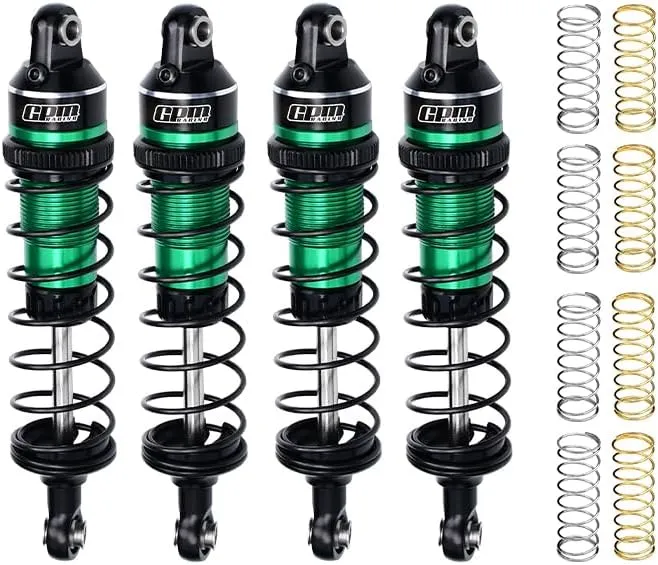 GPM Alloy Front And Rear Adjustable Spring Shock 87mm For Mini Maxx Monster Truck-107154-1 (Black)