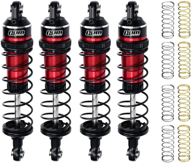 GPM Alloy Front And Rear Adjustable Spring Shock 87mm For Mini Maxx Monster Truck-107154-1 (Black)