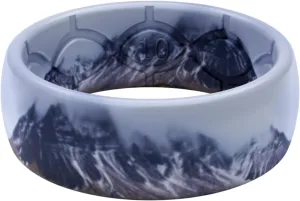 Groove Life Nomad Silicone Ring Breathable Rubber Wedding Rings for Men, Lifetime Coverage, Unique Design, Comfort Fit Ring