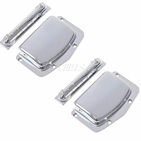 Guitar Parts 2 Sets Fixed Adjustable Bridge Tailpiece for Teisco Guitar Parts Harmony Kay