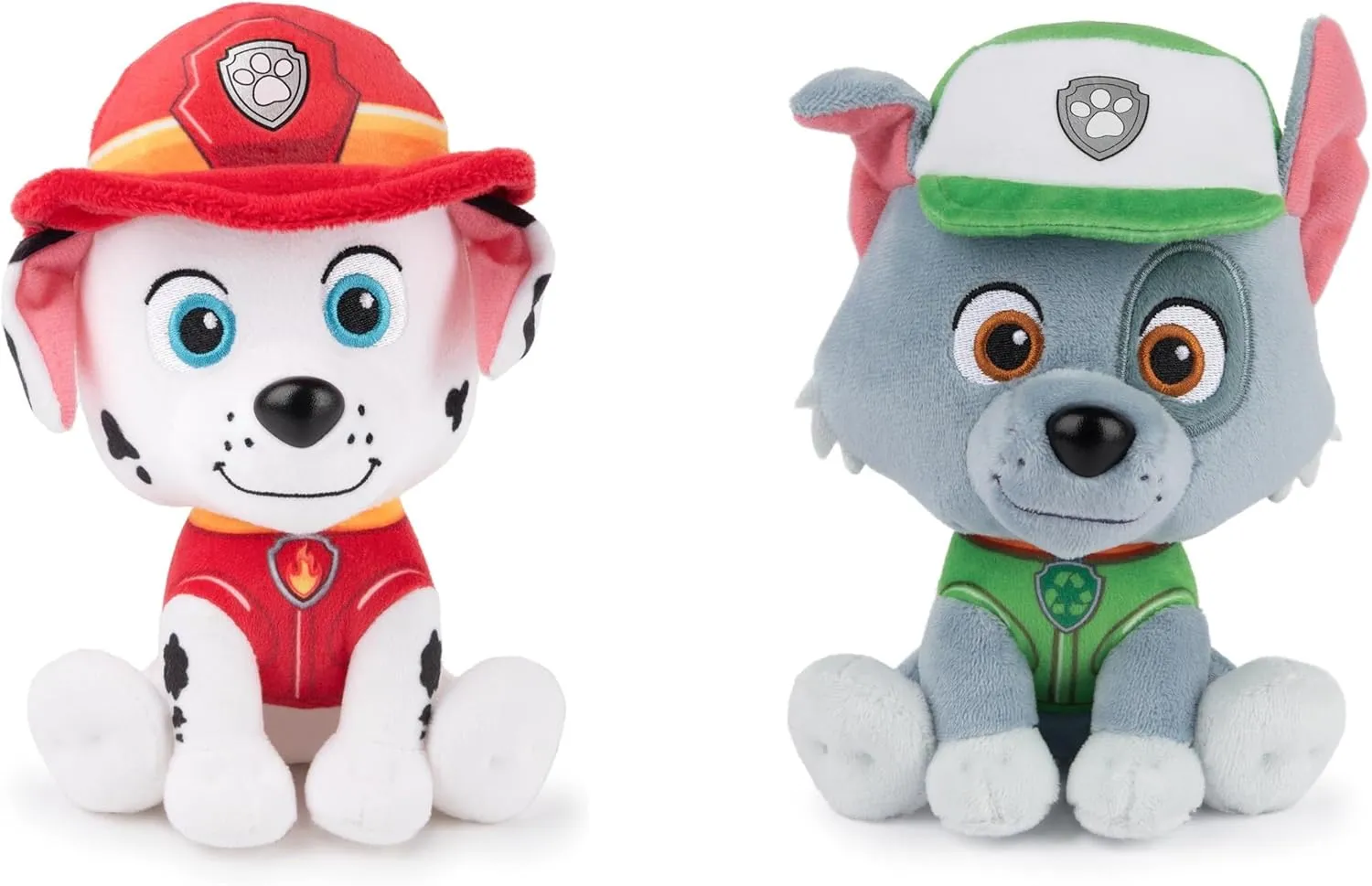 GUND Paw Patrol 6" Plush Stuffed Animal Bundle of 2 Characters, Marshall and Rocky