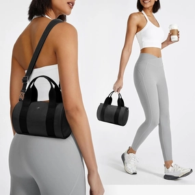 gym Black   tote Blue and White