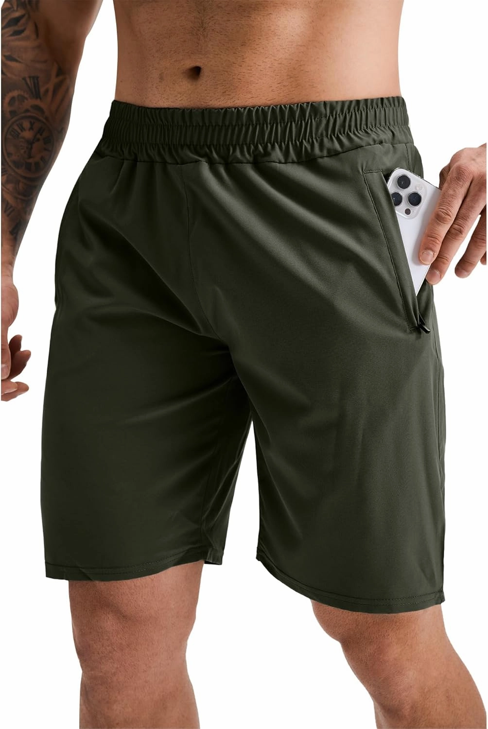 GYM REVOLUTION Men's Workout Running Gym Training Shorts