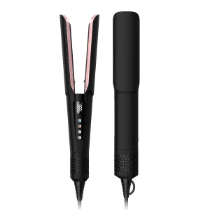 Hair Straightener - 2 in 1 Wet to Dry Hair Dryer and Straightener with High-Speed Airflow   Rapid Heat-Up   Customizable Temperature   LCD Display & Auto Shut-Off   No Heat Damage for All Hair Types