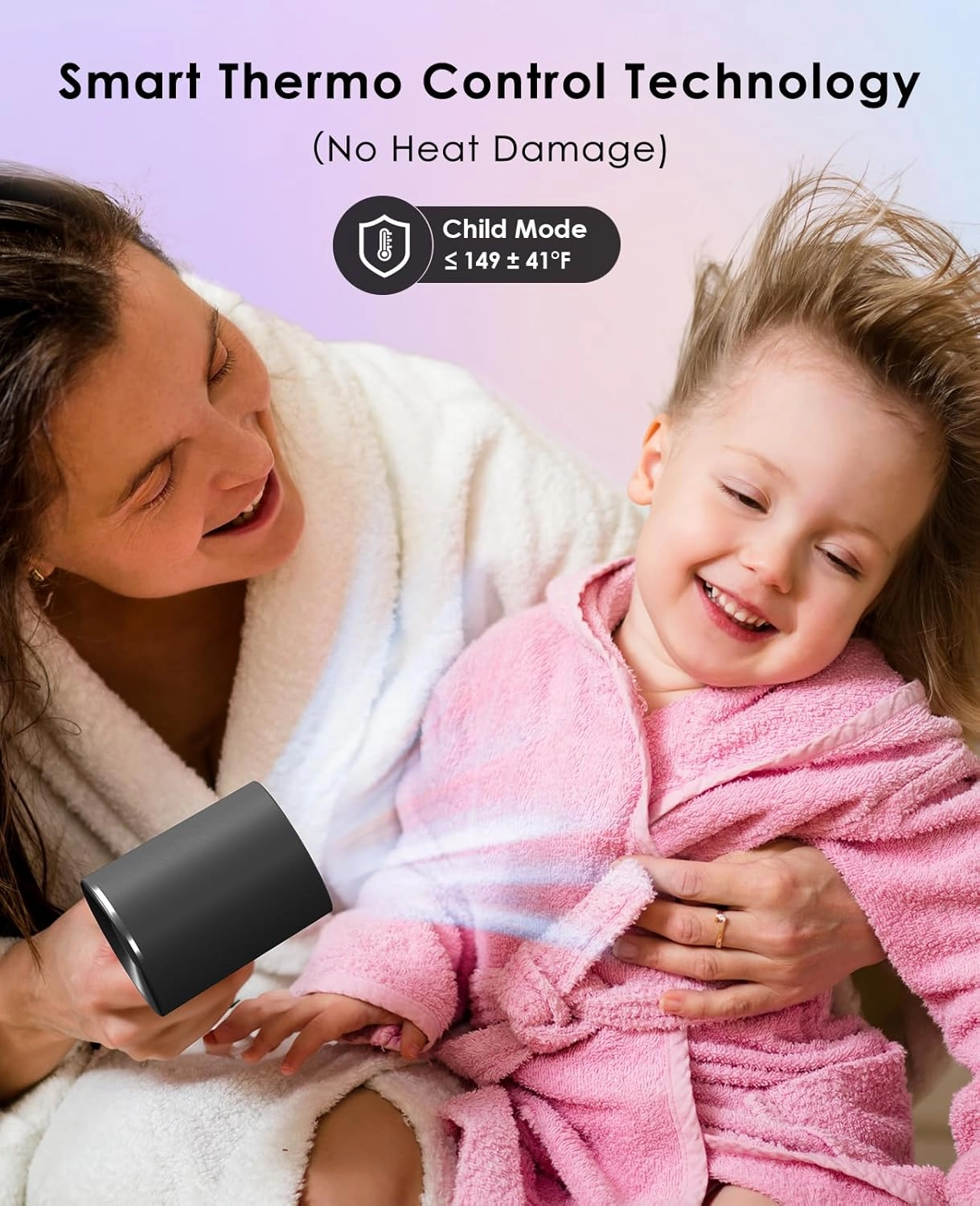Hair Dryer, Negative Ionic Hair Dryer, High-Speed Blow Dryer with 110, 000 RPM Brushless Motor, Fast Drying Lightweight Travel Hairdryer, Low Noise Home Hair Dryer with Smooth Nozzle