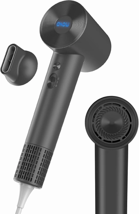 Hair Dryer, Negative Ionic Hair Dryer, High-Speed Blow Dryer with 110, 000 RPM Brushless Motor, Fast Drying Lightweight Travel Hairdryer, Low Noise Home Hair Dryer with Smooth Nozzle