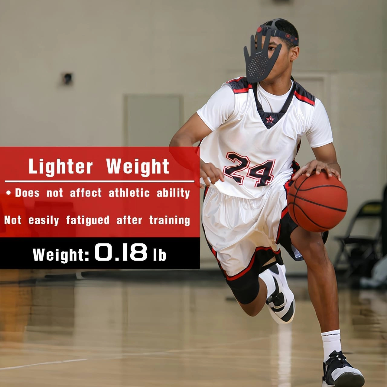 Headgear Blocking Guards Basketball Defensive Mask 2nd Generation 3D Eye-Blocking Shooting Dribble Mask Guard Shooter Jump Shot Basketball Associates Training Equipment