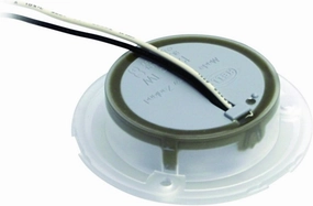 Hella 980500541 '0500 Series' Slim Line White 12V DC Round Enhanced Brightness LED Courtesy Light with White Plastic Rim